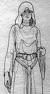 Princess Leia, Concept drawings by Ralph McQuarrie